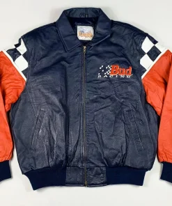 K-Pop Star Singer Rosé Vintage Bud Racing Leather Jacket