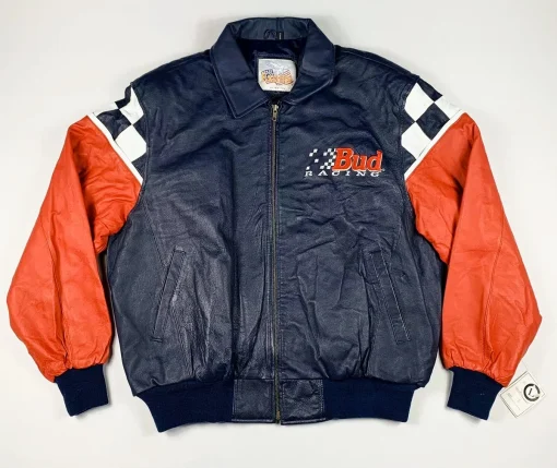 K-Pop Star Singer Rosé Vintage Bud Racing Leather Jacket