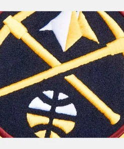 Men Denver Nuggets Pro Standard Navy Mash-Up Full-Zip Varsity Jacket