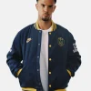 Men's Nike Navy Paris Saint-Germain Full-Snap Varsity Jacket