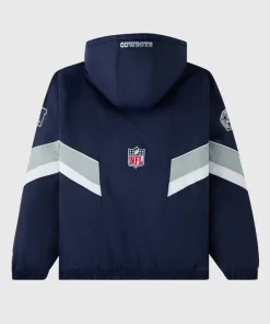 Mens Sports OVO x NFL Dallas Cowboys Starter Sideline Navy Blue Hooded Jacket