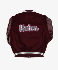 Mia Yim Virginia Union University Varsity Jacket (Marron)