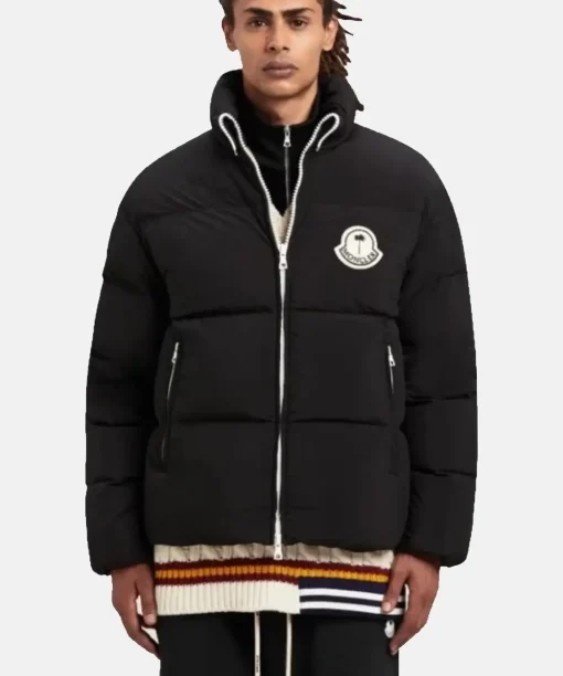 Moncler x Palm Angels Black Puffer Down Jacket