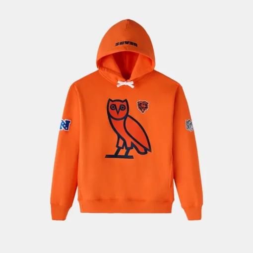 NFL x OVO Chicago Bears OG Owl Hoodie Orange