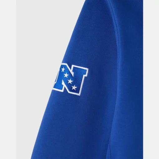 OVO x NFL New York Giants OG Owl B,lue Hoodie