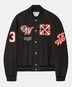 Off-White x Paris Hilinski Golf Varsity Jacket