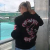 Paris Hilinski Golf x Off-White Virgil Abloh's Varsity Jacket Black Golf