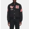 Paris Hilinski Golf x Off-White Virgil Abloh's Varsity Jacket Black Golf