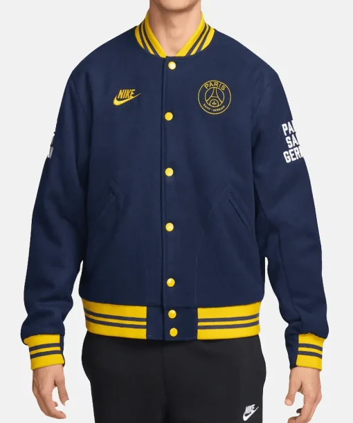 Paris Saint-Germain Nike Varsity Jacket - Navy