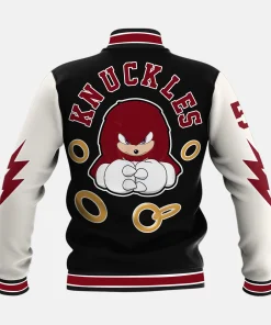 Detroit Lions Knuckles Varsity Leather Sleeves Jacket