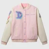 Stoney Clover Lane Disneyland Varsity Jacket Pink