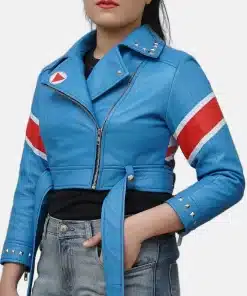 Street Fighter 6 Cammy Crop Leather Jacket