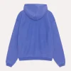 Stussy Faded Graphic Zip Blue Hoodie