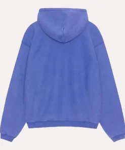 Stussy Faded Graphic Zip Blue Hoodie