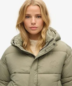 Women's Natural Cropped Cocoon Puffer Jacket