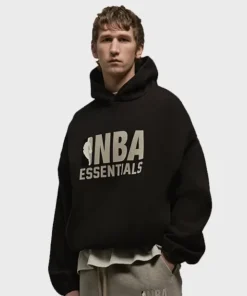 Mens NBA Essentials Hoodie Black