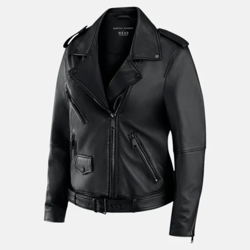 Women's Leather Moto Rebecca Minkoff Superbowl Jacket