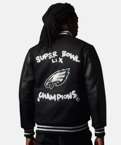 Commemorate Super Bowl LIX Philadelphia Eagles Limited Edition 2025 Varsity Champions Jacket