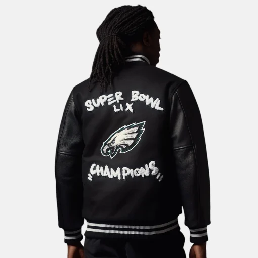 Commemorate Super Bowl LIX Philadelphia Eagles Limited Edition 2025 Varsity Champions Jacket