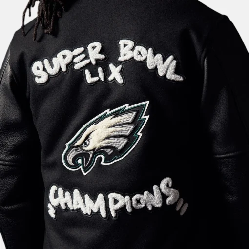 Commemorate Super Bowl LIX Philadelphia Eagles Varsity Champions Jacket