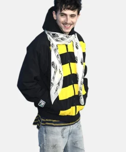 Timothee Chalamet Columbus Crew Retro Jacket Yellow Black