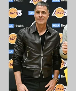 Rob Pelinka Leather Jacket