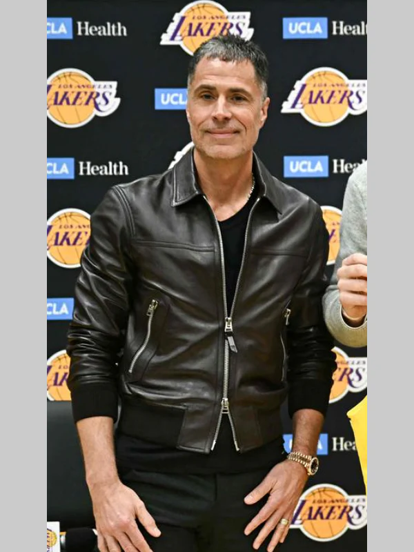 Rob Pelinka Leather Jacket