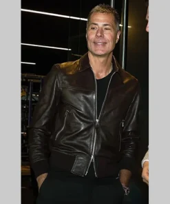 Rob Pelinka Leather Jacket