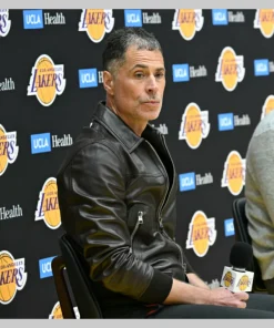 Rob Pelinka Leather Jacket