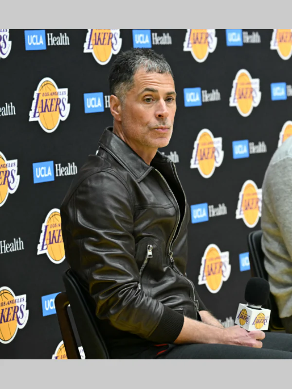 Rob Pelinka Leather Jacket
