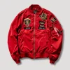 STRICT-G x ALPHA Light MA-1 Jacket Red