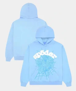 Sp5der Legacy Web blue Hoodie unisex