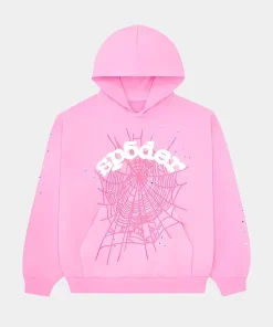 Sp5derLegacyWebHoodiePink