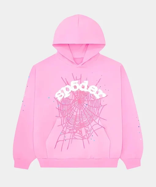 Sp5derLegacyWebHoodiePink