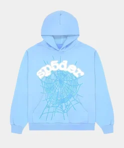 Sp5der Legacy Web Hoodie blue