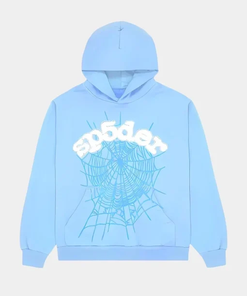 Sp5der Legacy Web Hoodie blue