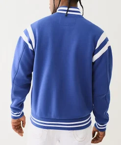 True Religion True Uni Blue Varsity Jacket
