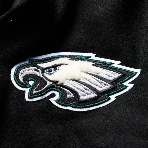 Commemorate Super Bowl LIX Philadelphia Eagles Jacket Eagle Patch logo