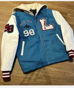 1998 Lauryn Hill Varsity Jacket Blue