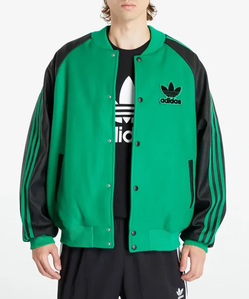 Adidas Sustainability Bomber Jacket 'Green Black