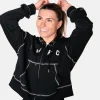 Arsenal AWFC Black Zip Hoodie women