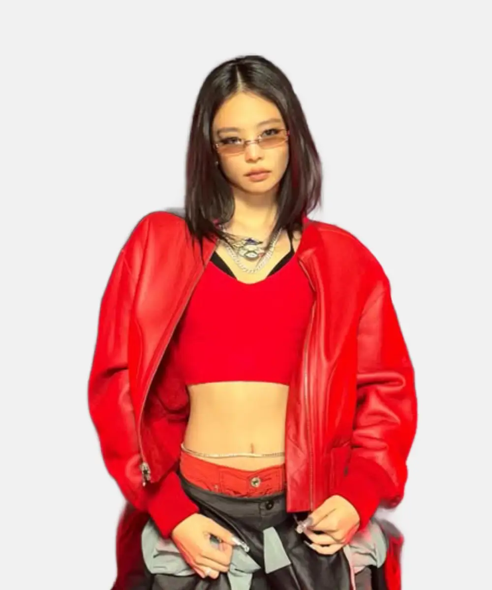 Jennie Kim Like JENNIE Red Jacket | Jennie Red Jacket