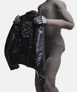 CEO of NVIDIA Jensen Huang ERL Black Leather Jacket