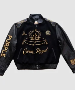 Crown Royal x Purple Brand Jeff Hamilton Varsity Jacket