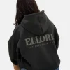 Ellore Black Oversized Hoodie