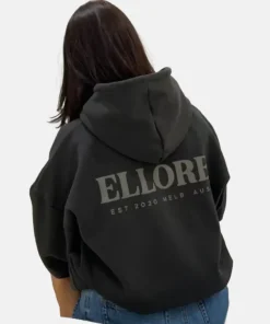 Ellore Black Oversized Hoodie