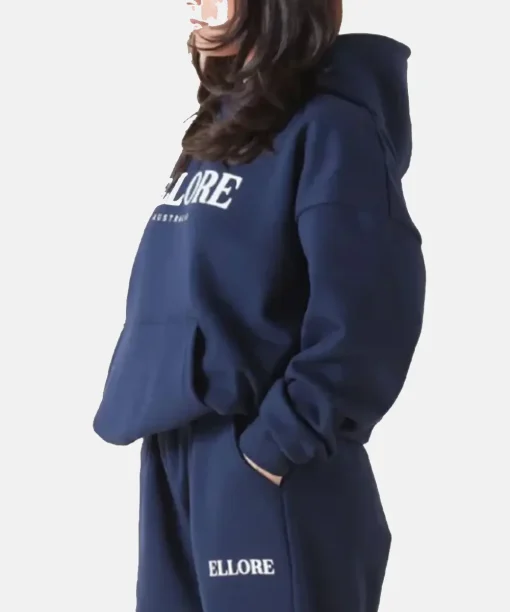 Ellore Blue Oversized Hoodie