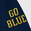 Go Blue Michigan Wolverines Varsity Bomber Jacket