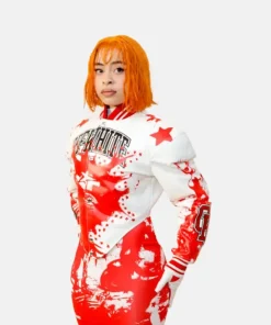 Ice Spice Models Graphic Outfit at Off-White’s Fall 2025 Runway Show in Paris - Recreation