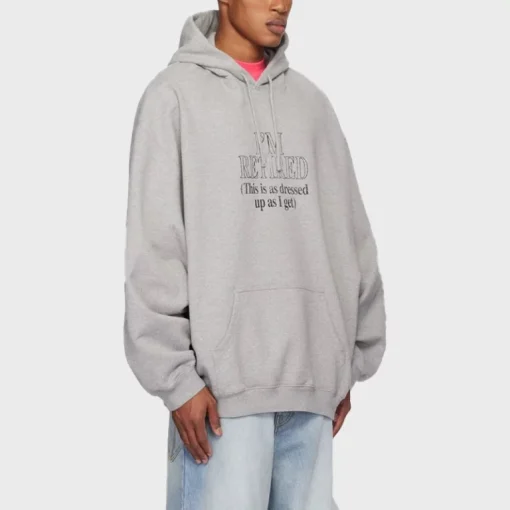 J. Cole Vetements I’m Retired Hoodie Gray